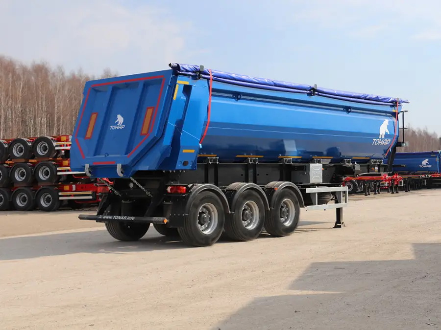 Полуприцеп с задней разгрузкой SH3-33 (95892) - высота ССУ 1200
