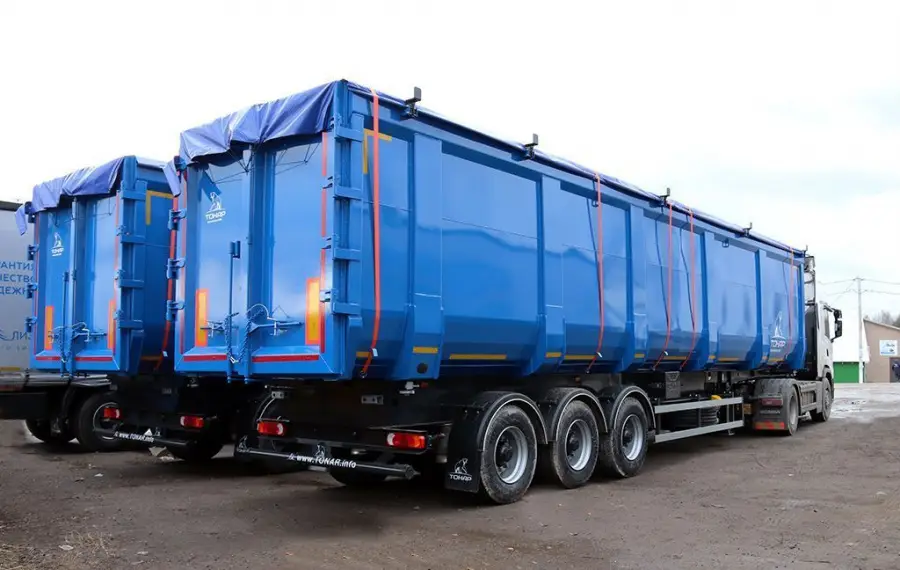 Полуприцеп-ломовоз Тонар SH3-74M (97464) - высота ССУ 1400